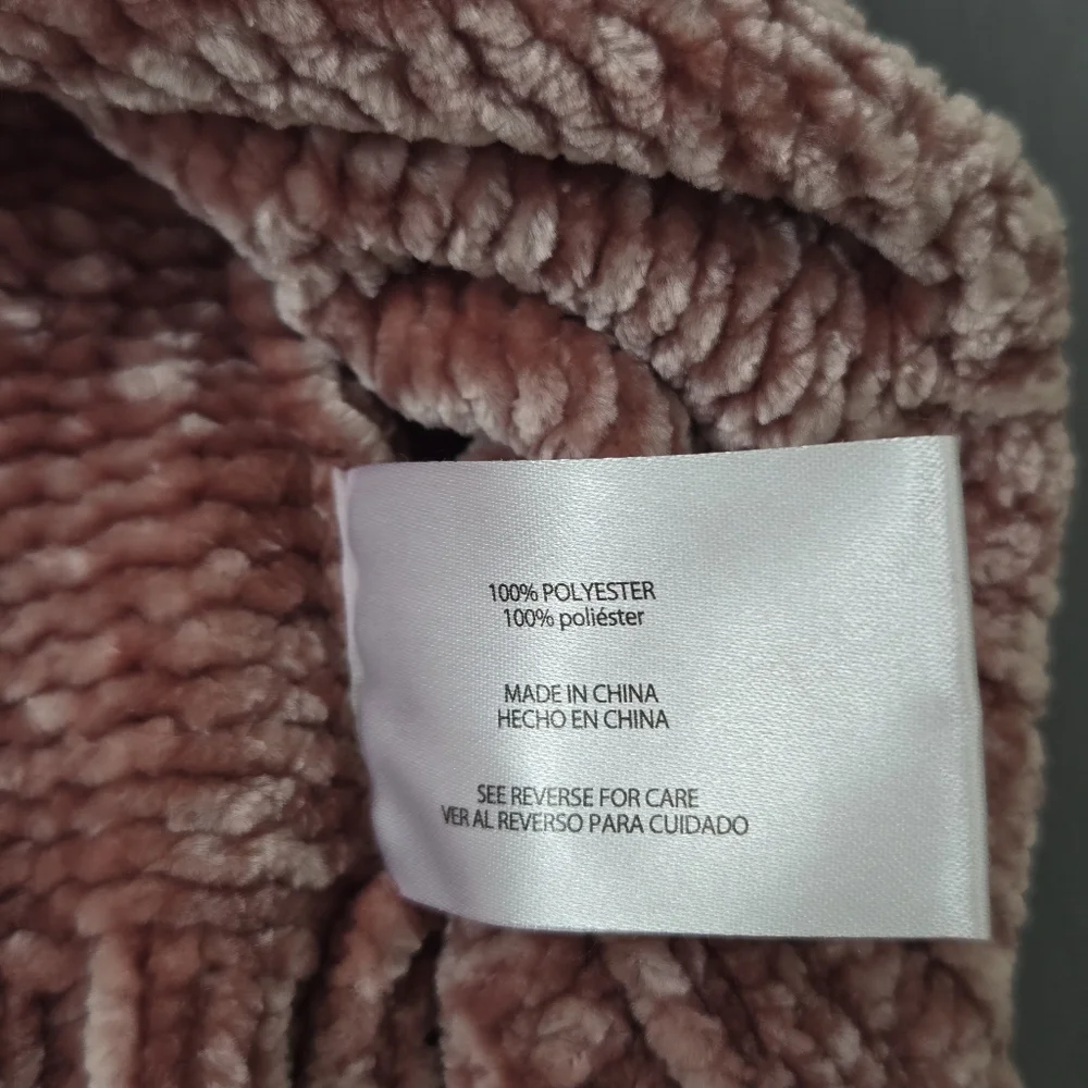 Orvis Sweater Women M Blush Pink Soft Knit Chenille Crewneck Pullover Longsleeve